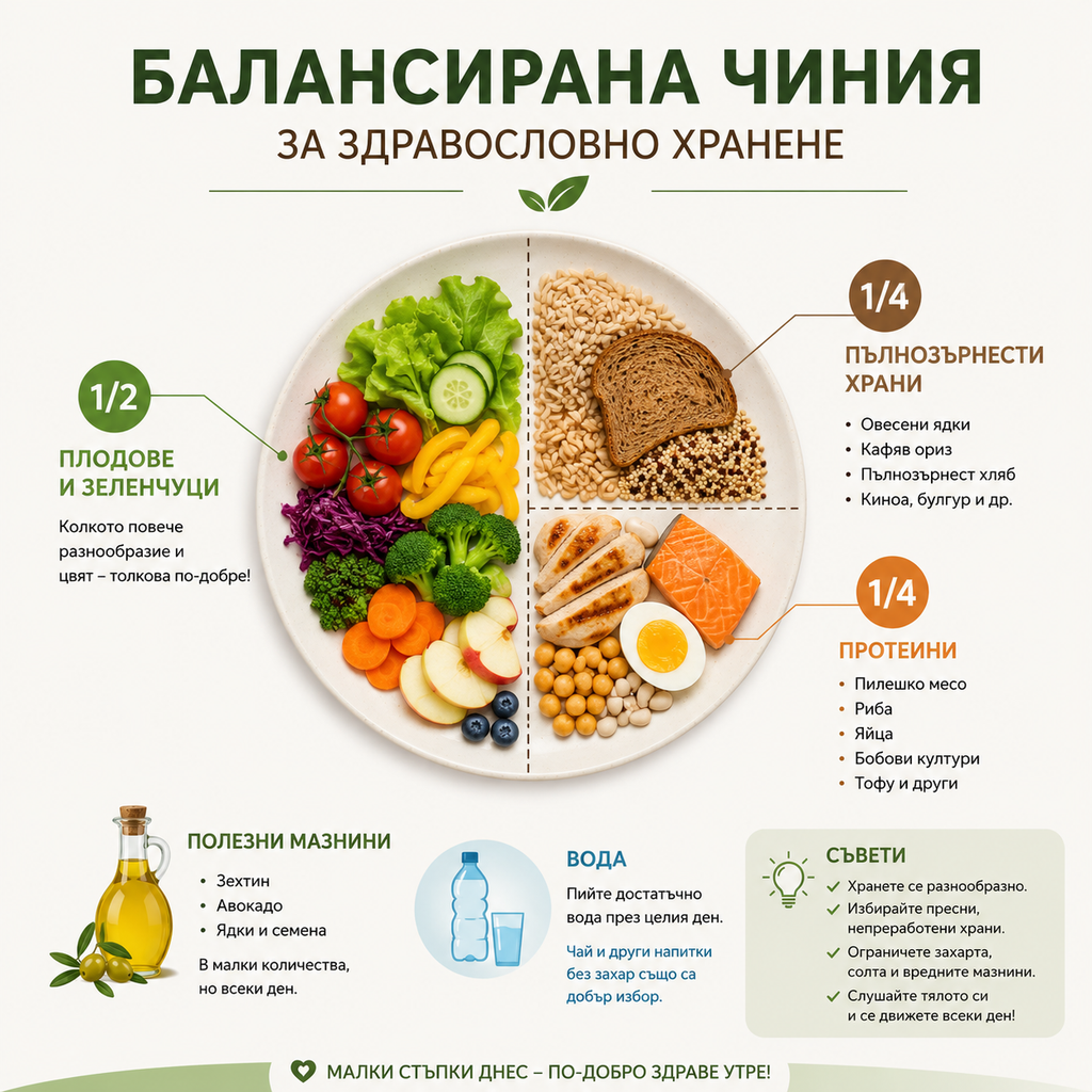 Чиния за балансирано хранене